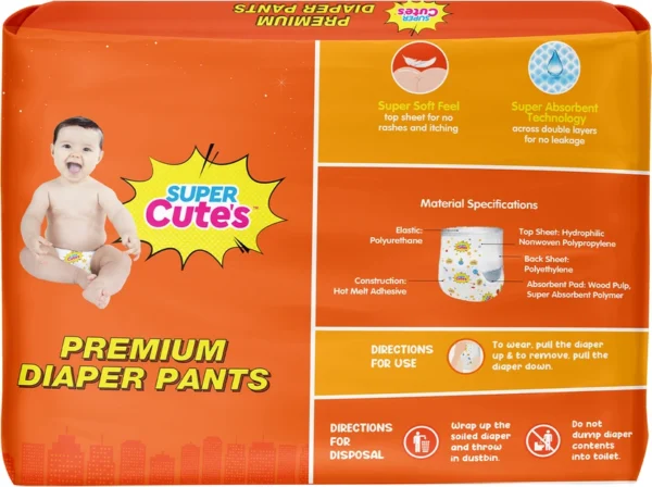 Super Cute's Premium Baby Diapers Pants B Super Cute's Premium Baby Diapers Pants