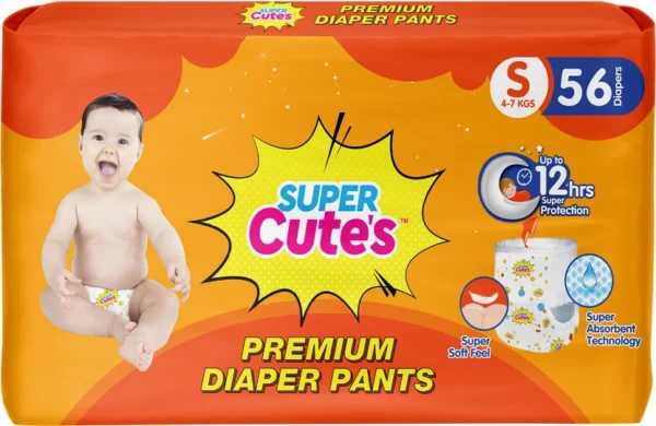 Super Cute's Premium Baby Diapers Pants S56 Super Cute's Premium Baby Diapers Pants